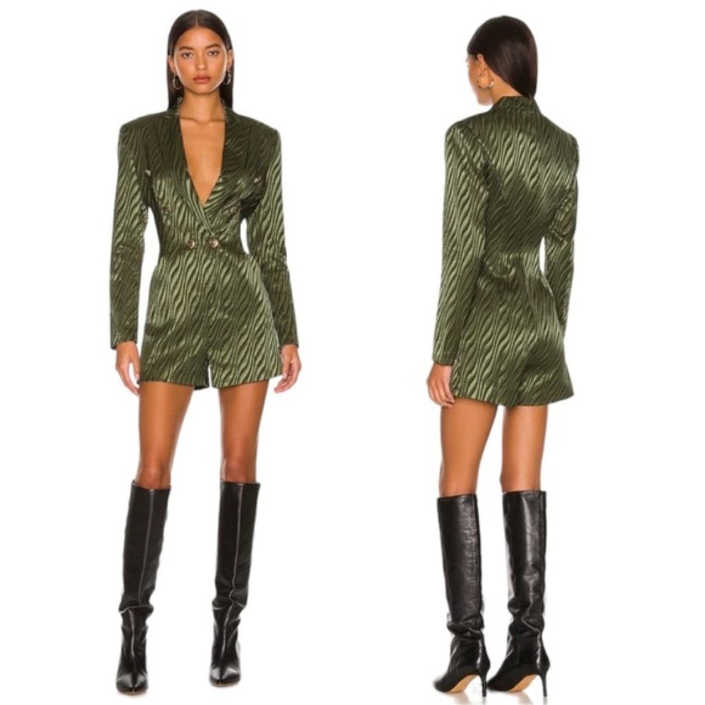 retrofête Jana Romper Green Blazer